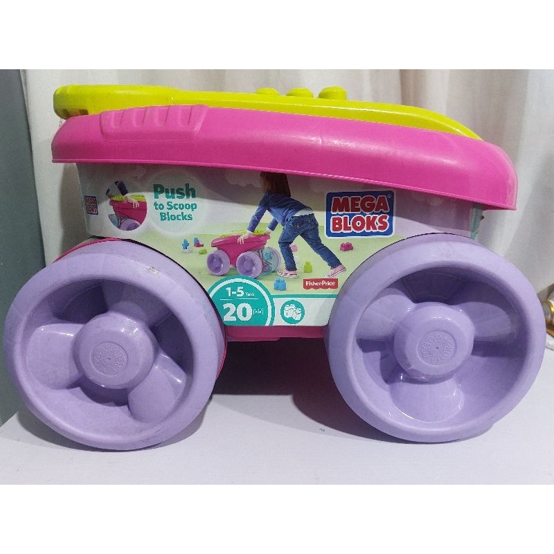 Mega bloks first builders block scooping wagon clearance
