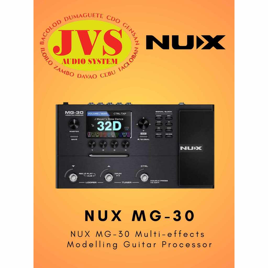 Nux MG-30 Versatile Modeler Multi Effects Pedal Processor | Shopee ...