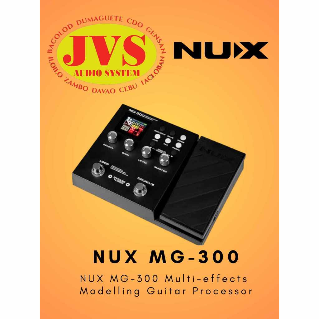 Nux MG-300 Multi Effects Guitar Processor Pedal | Shopee Philippines