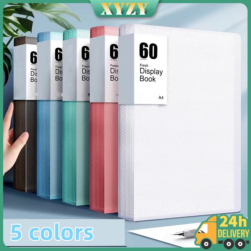 Document Storage Bag Office Transparent File Storage Folder A4 Large ...