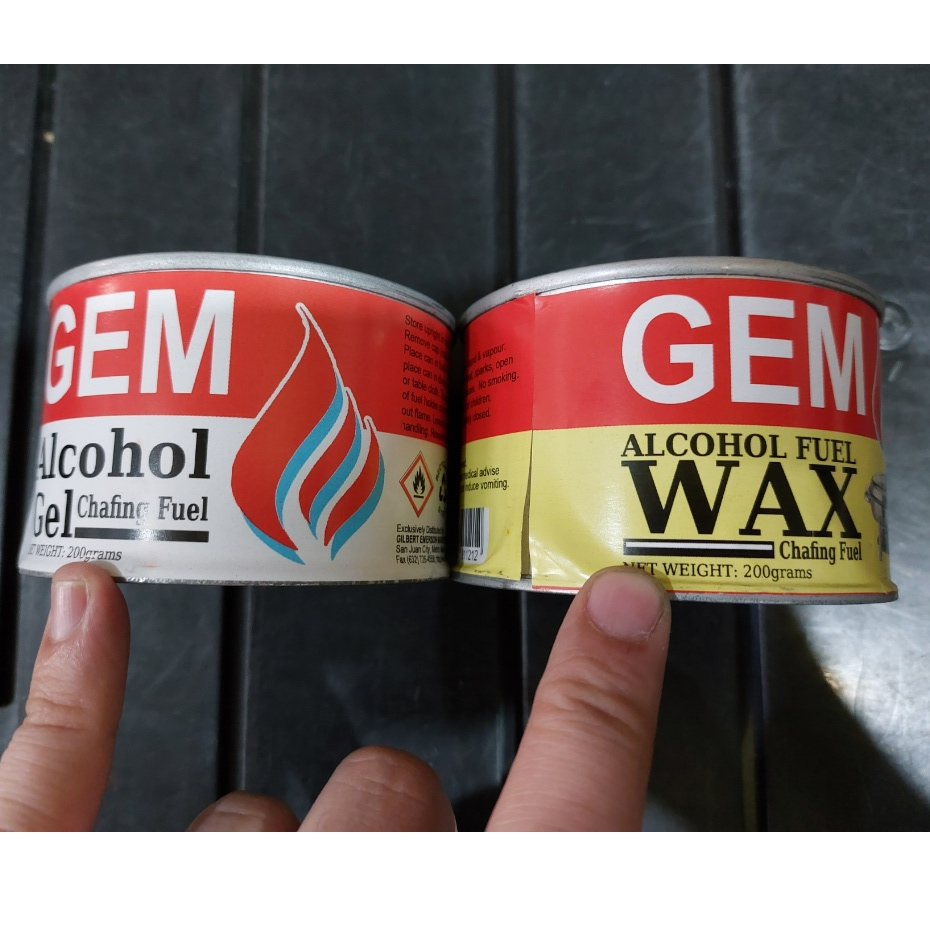 GEM ALCOHOL GEL or WAX Chafing Fuel Ethanol 200g For Heating Buffet