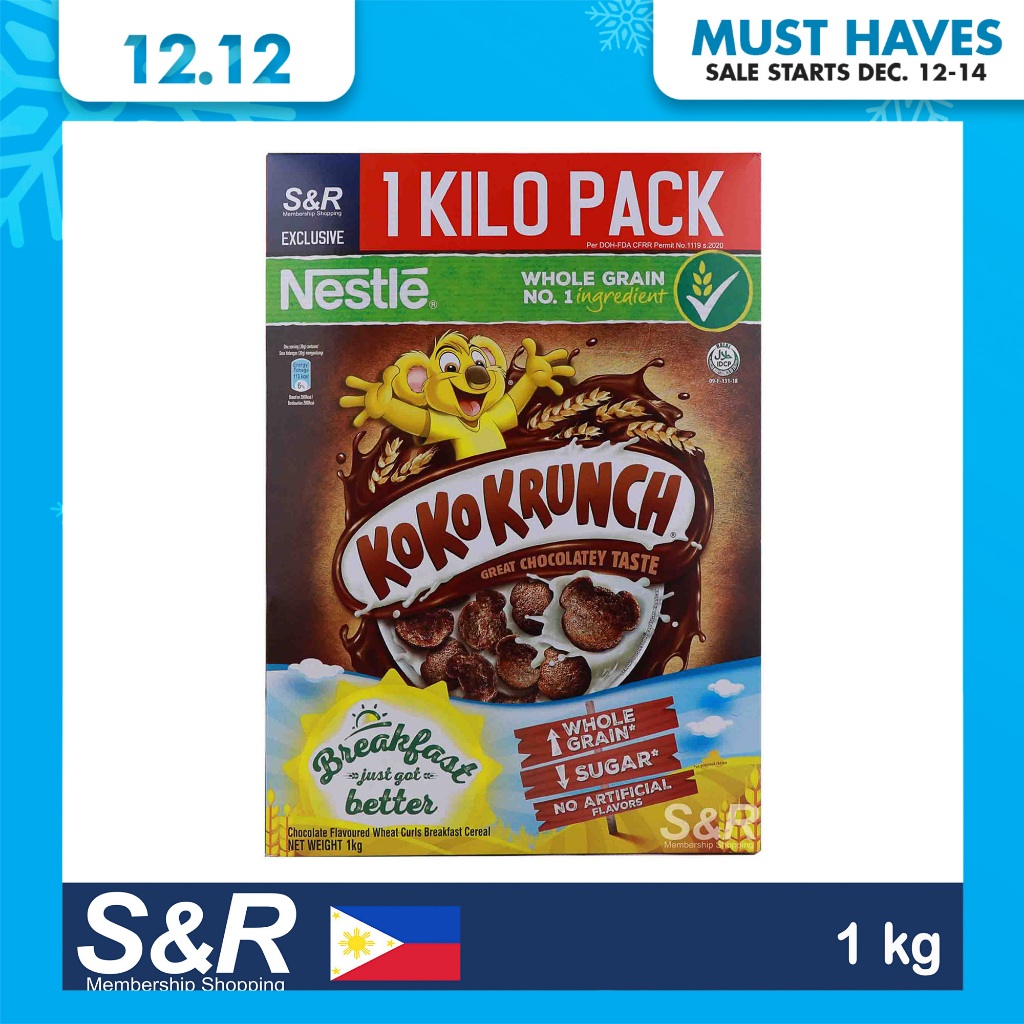 Koko Krunch Whole Grain Chocolate Cereal 900g | Shopee Philippines