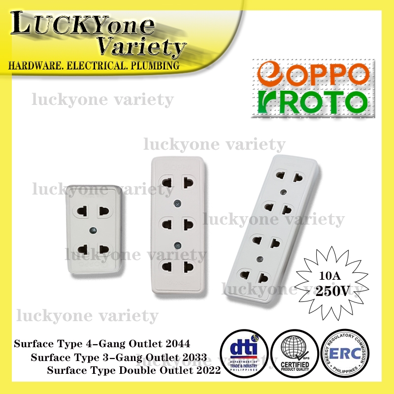 Surface Type Outlet 2022 /2033 / 2044 (EOPPO/ROTO) | Shopee Philippines