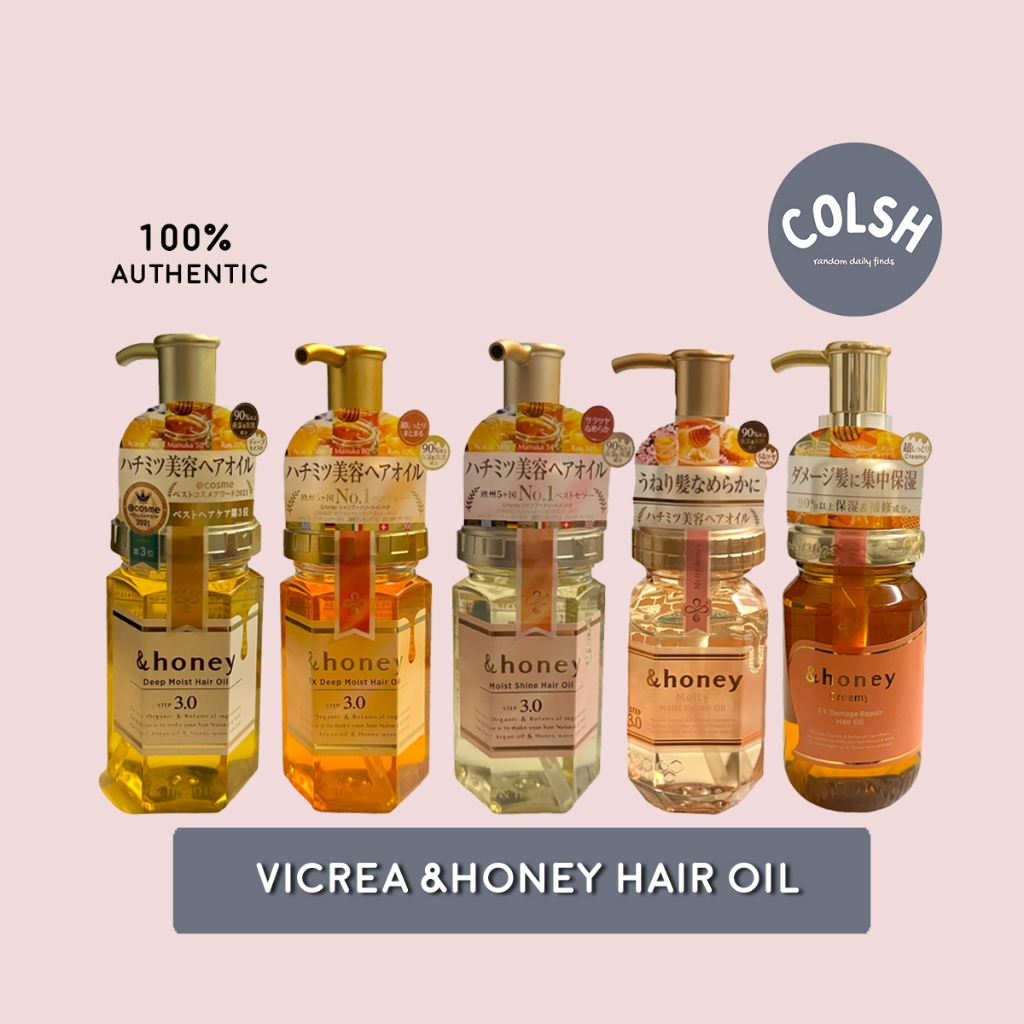 ViCREA &honey Hair Oil 100mL [100% Authentic from Japan] | Shopee ...