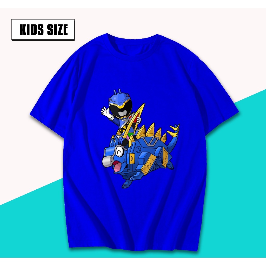 Power Ranger Blue Ranger and Megazord High Quality T-Shirt for Kids ...