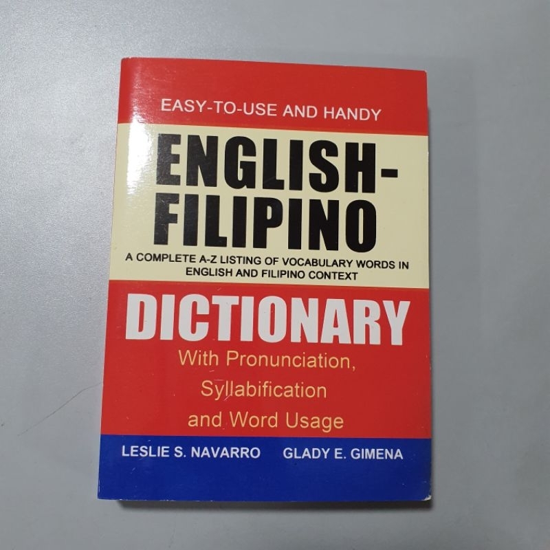 English Filipino Dictionary Shopee Philippines