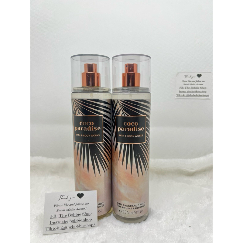 Bath And Body Works Coco Paradise Fine Fragrance Full Size Mist Shopee