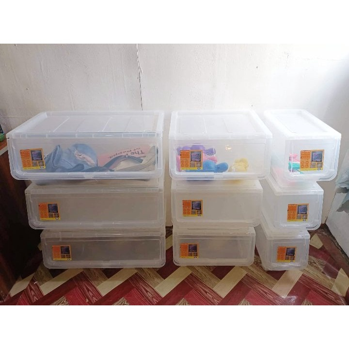 NIKKO FLIP TYPE BOX Stackable Storage Box FLIPTYPE COVER | Shopee ...
