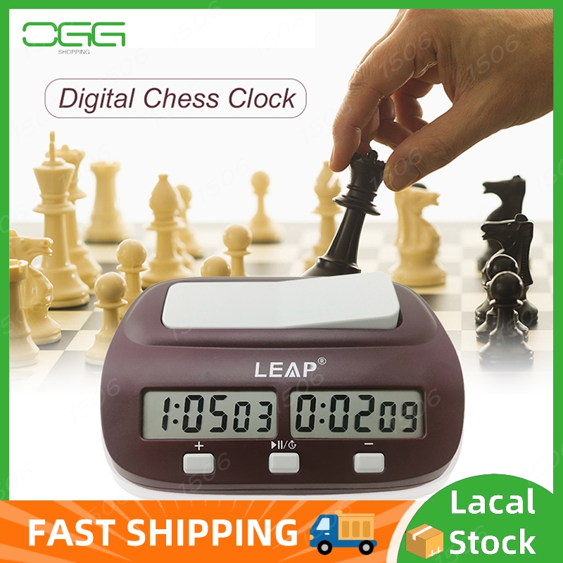 【Local】Chess Game Clock Timer Digital Chess Alarm Clock Two LED Screen Game Stopwatch Festival