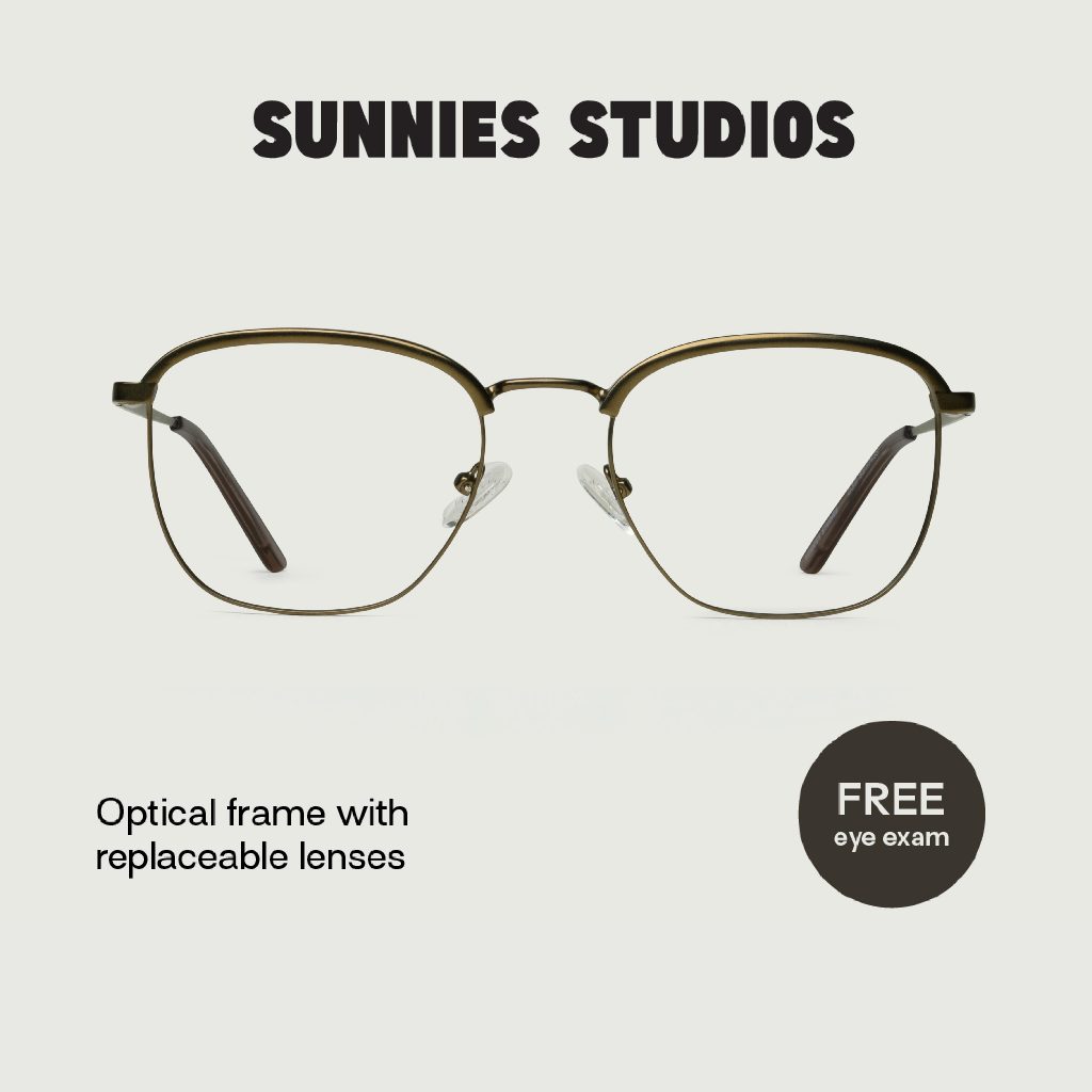 Sunnies Studios Clyde Wide (Specs/Eyeglasses with Replaceable Lens