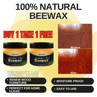 80g Beeswax Wood Floor Maintenance Beeswax Furniture Care Polishing  Waterproof Anti Dry Cracking Brighten