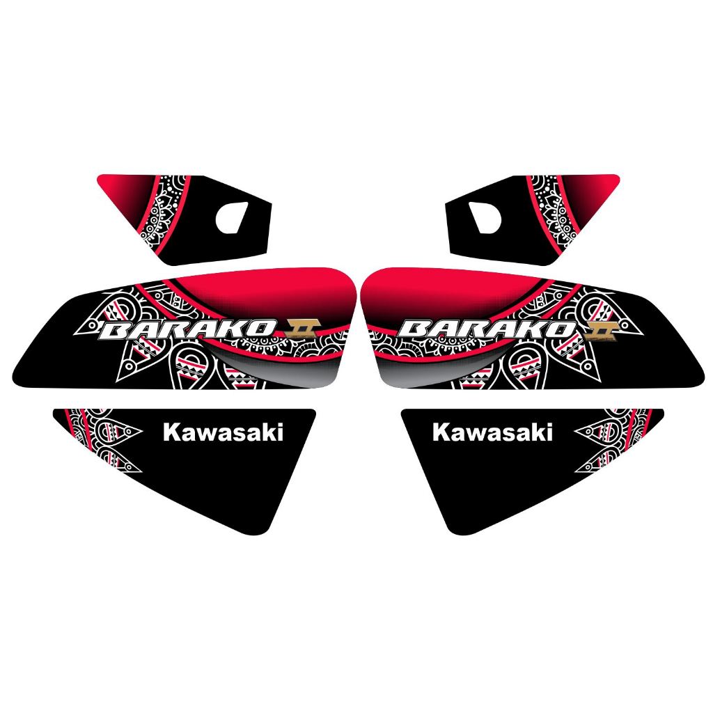Kawasaki Barako II Stock Decals Modelo | Shopee Philippines