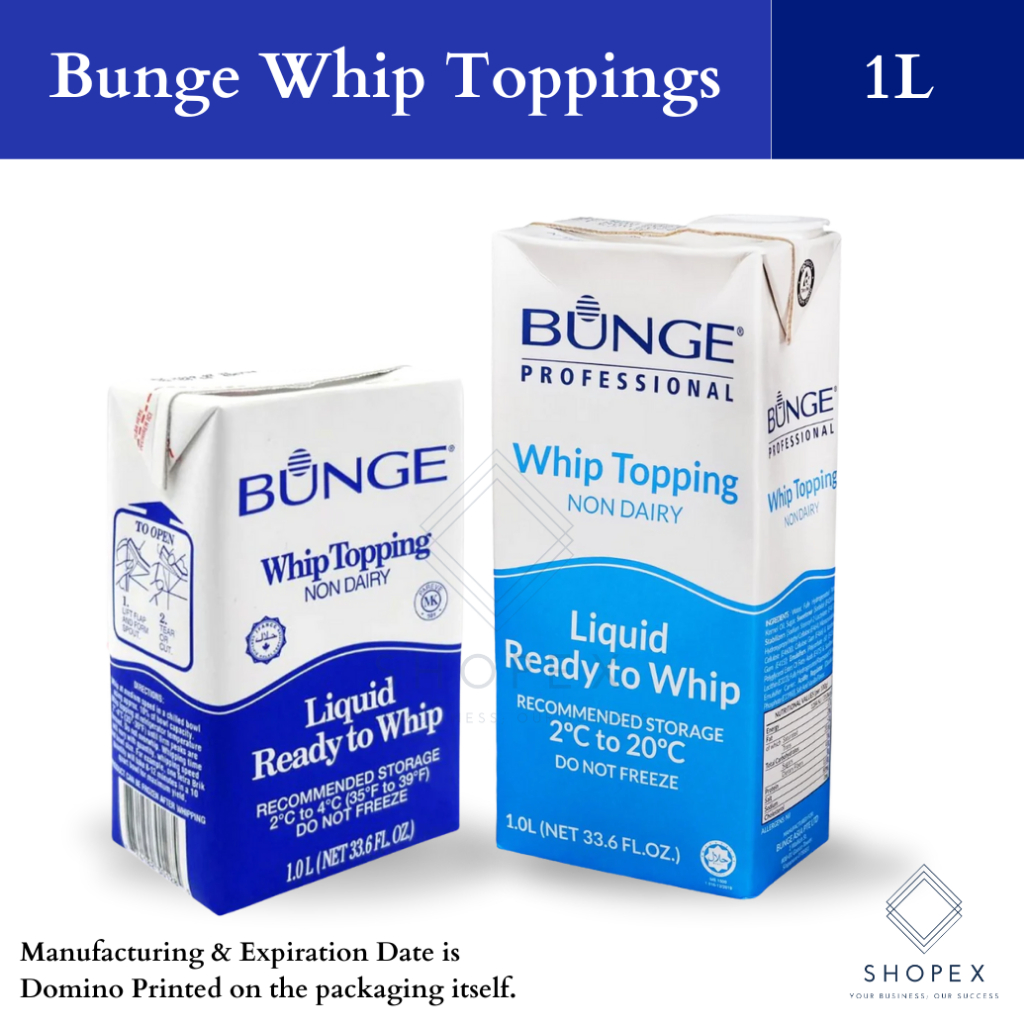 Bunge Non Dairy Whipping Cream (1 Liter)/ Ever Whip/ Professional