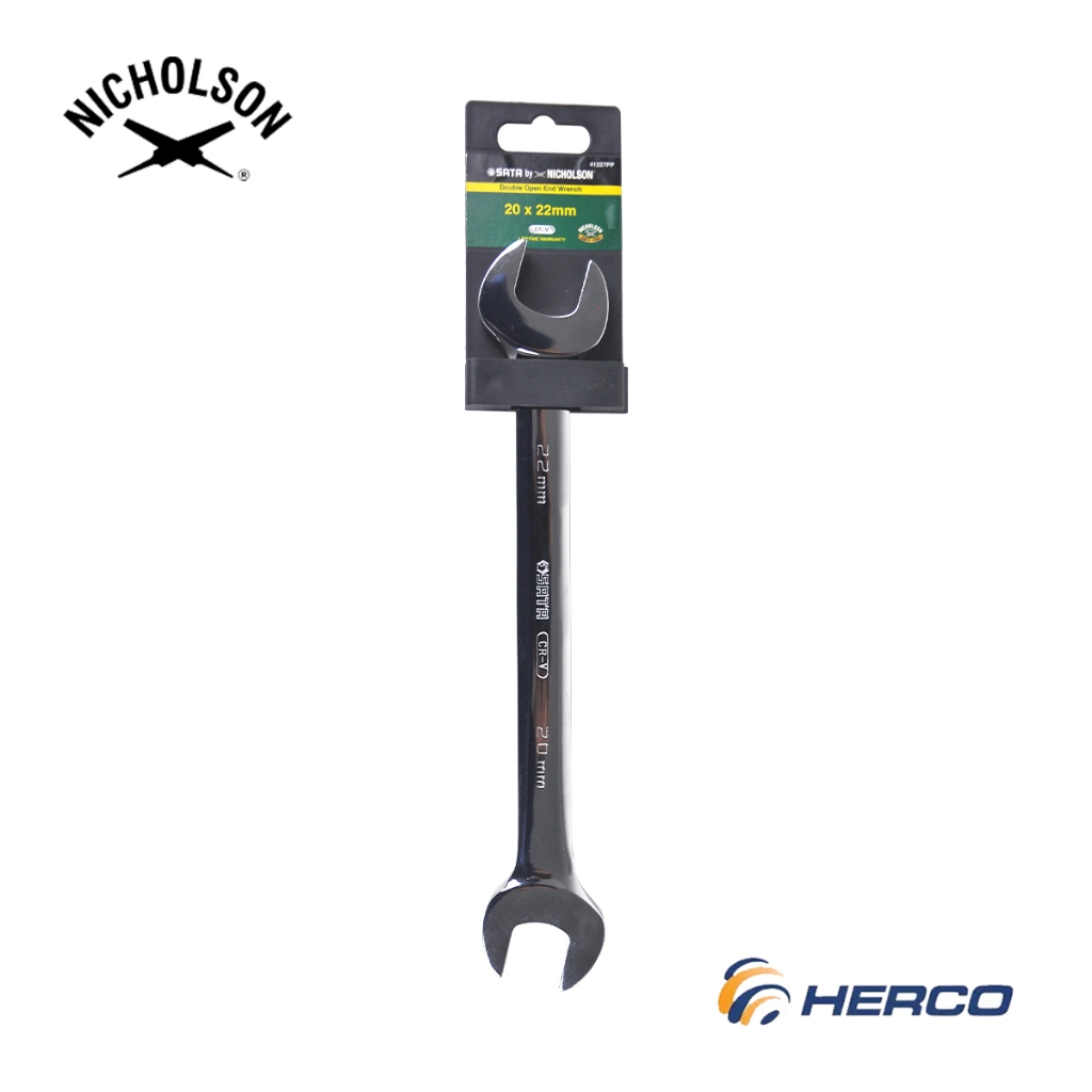 20 Mm X 22 Mm Double Open End Wrench With Chrome Finish 225 Mm