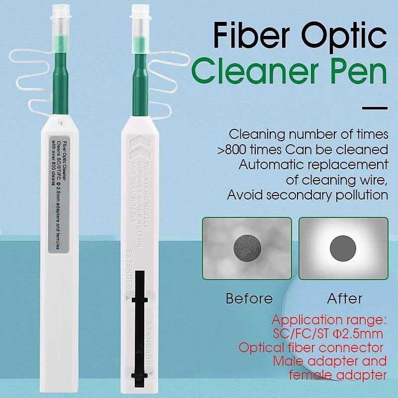 ALLAN Fiber Optic Connector Cleaning Pen For 2.5mm Ferrules SC FC ST SC ...