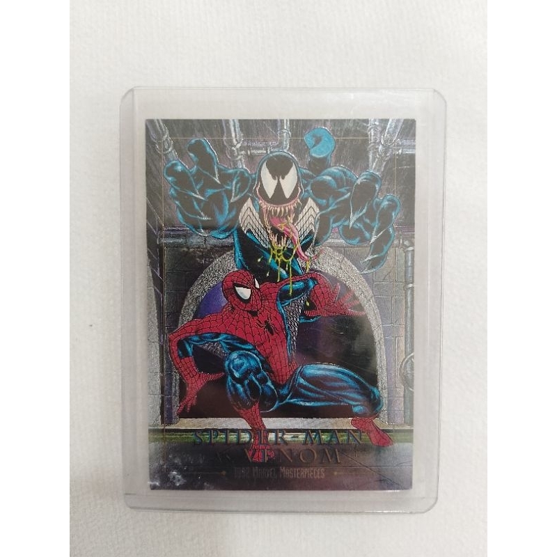 1992 Marvel Masterpieces #4-D Spider-Man Vs Venom | Shopee Philippines