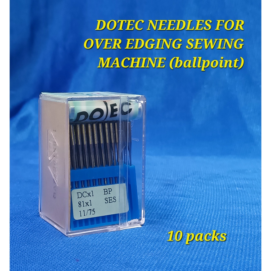 NEEDLES/DOTEC NEEDLES BALLPOINT DCX1 FOR OVER EDGING INDUSTRIAL SEWING ...