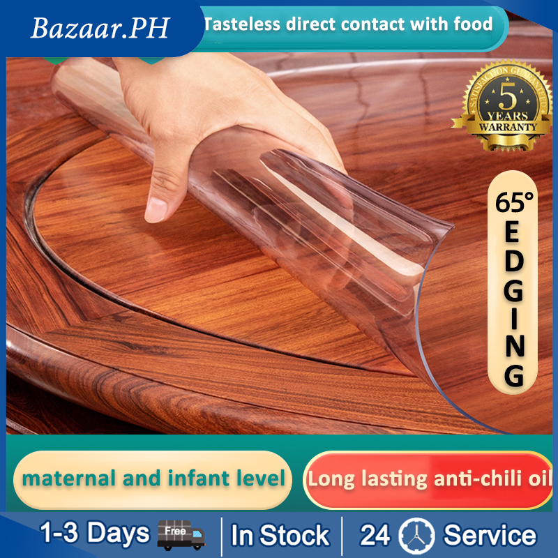 2mm Table Cloth Cover Round Table Transparent Table Cloth Cover Round