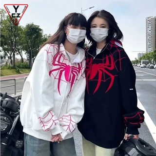 Y2K Punk Cute Hoodie Pullover Hip-hop Retro Loose Fit Hip-hop Punk Winter  Long Sleeved Couple Top Kawaii Clothes Streetwear 2023