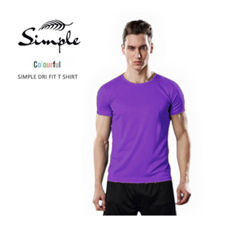 simple drifit t shirt Men & Women American size Plain Dark color top men s  apparel Crew neck Round