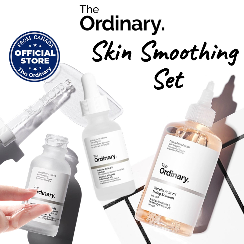 The Ordinary Skin Smoothing Set Glycolic Acid 7% Toning Solution ...