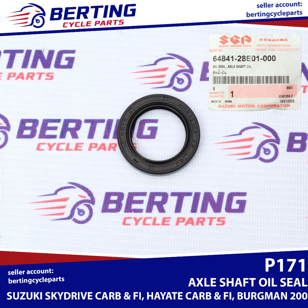 SGP OIL SEAL AXLE SHAFT Suzuki Skydrive Carb & FI Hayate Carb & FI