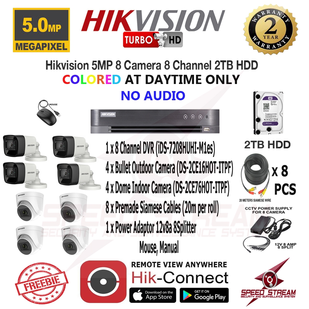 Hikvision 5mp best sale 8 channel dvr