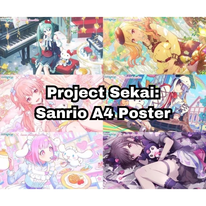 Project SEKAI: Sanrio A4 Poster | Shopee Philippines