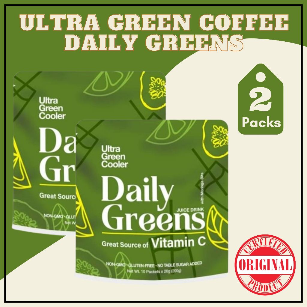 Original Ultra Green Coffee Daily Greens (Twin Pack) Shopee Philippines