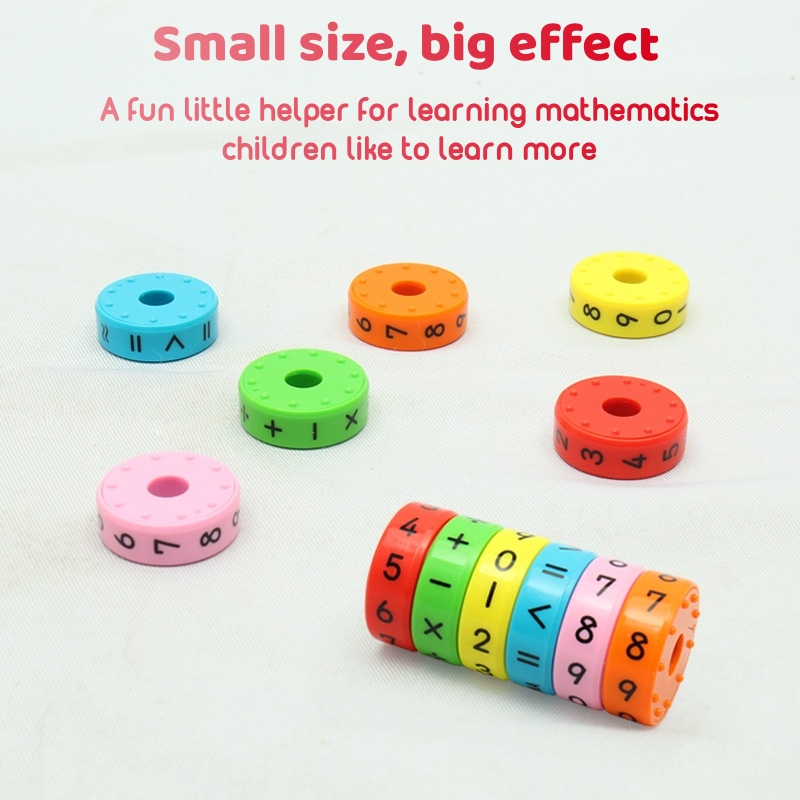 Arithmetic Number Cube Toy Magnetic Math Operator Montessori Primary ...
