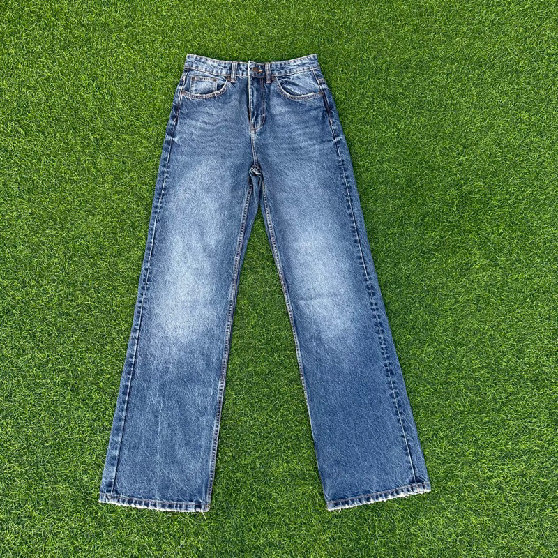 Zara Denim Straight Leg Jeans Shopee Philippines