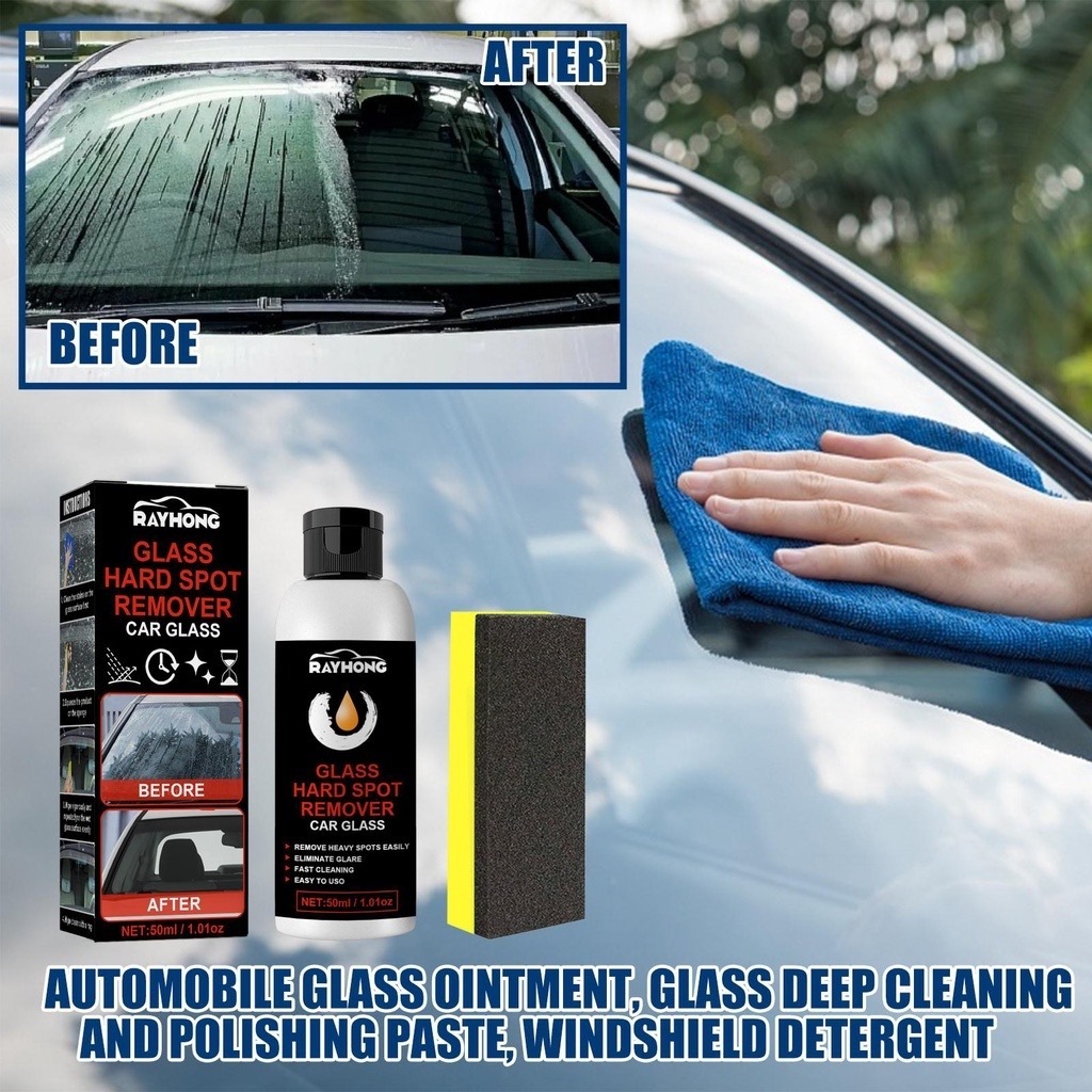 Car glass cleaner Windshield cleaner Deep clean Acid rain remover for car Rubbing compound P7077