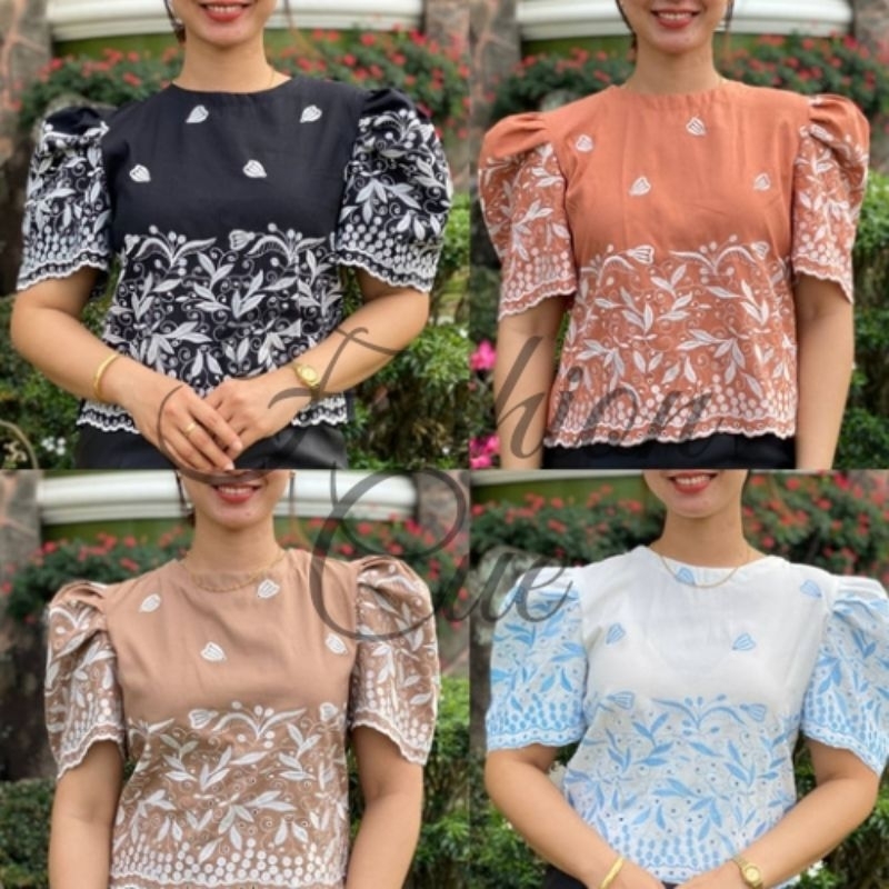 Cotton Loop Blouse Modern Kimona Top | Shopee Philippines
