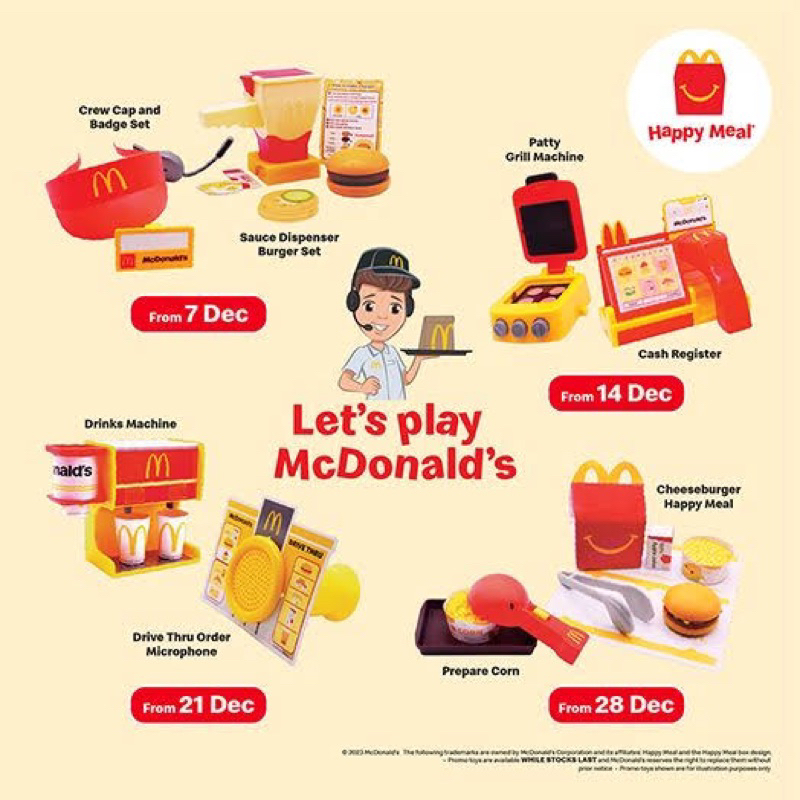 Happy set mcdonalds on sale