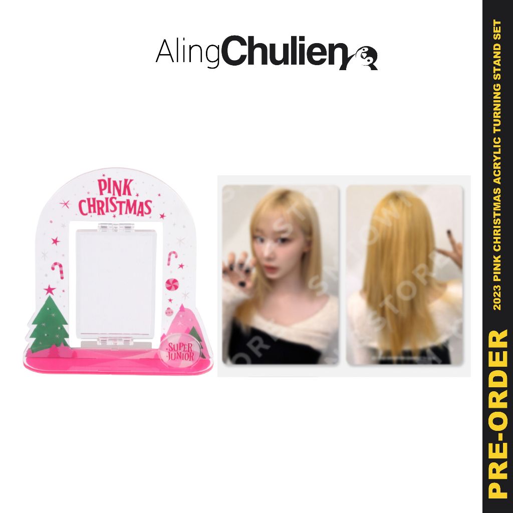 SM Artist Pink Christmas Official MD Acrylic Turning Stand Set SJ