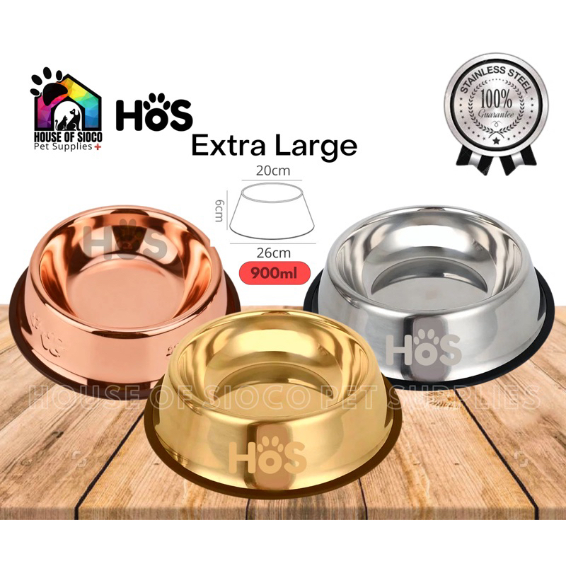 Rose gold best sale dog bowl