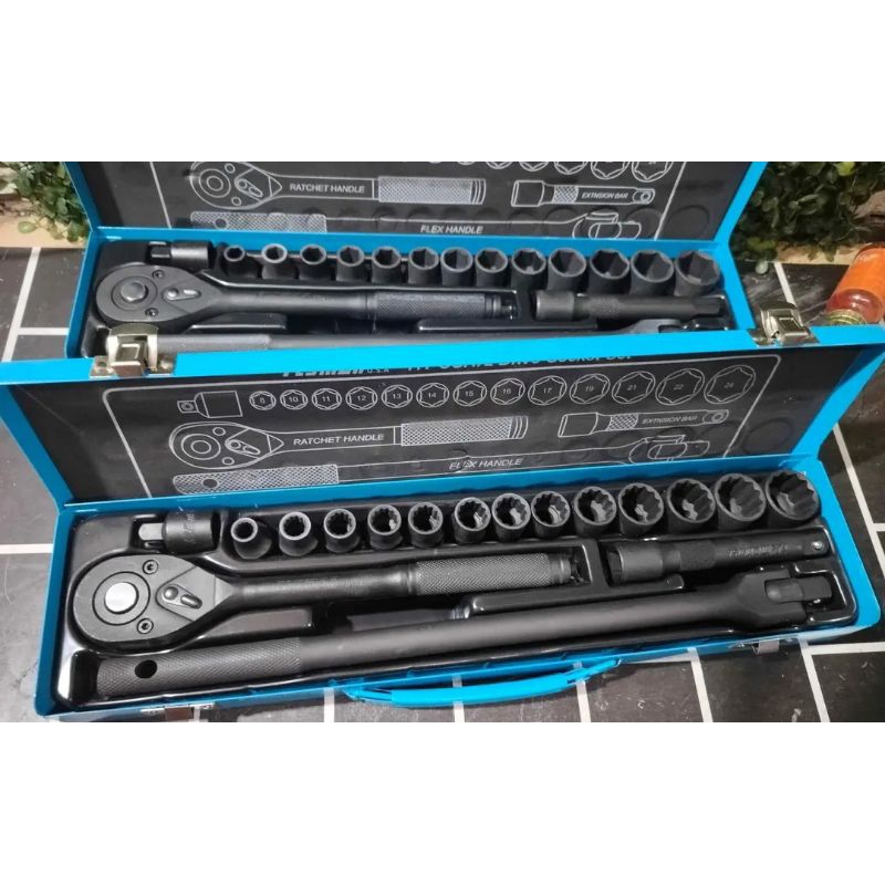 17pcs socket set original flyman heavy duty | Shopee Philippines