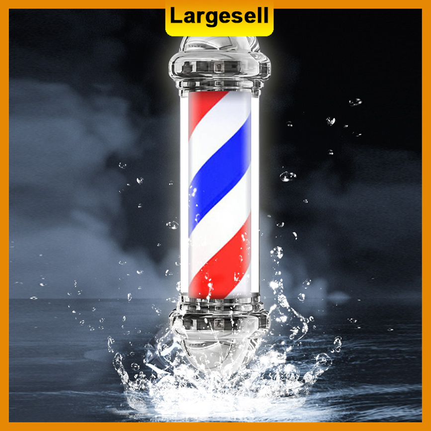 70cm Hair Salon Sign Light Barber Shop Rotating Light Pole Red White ...