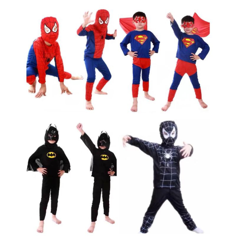 Spiderman Costume Superheroes Costume | Shopee Philippines