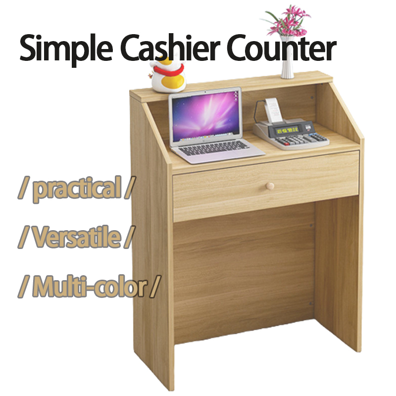 Simple Cashier Reception Desk Supermarket Cashier Desk Company Podium Simple Checkout Counter