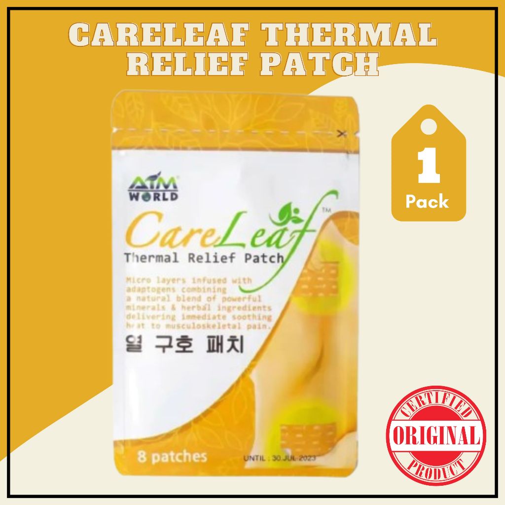Original Careleaf Thermal Relief Patch (8 patches) Shopee Philippines