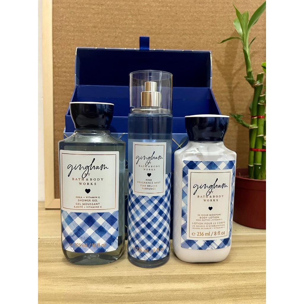 Bath & selling Body Works Gingham set