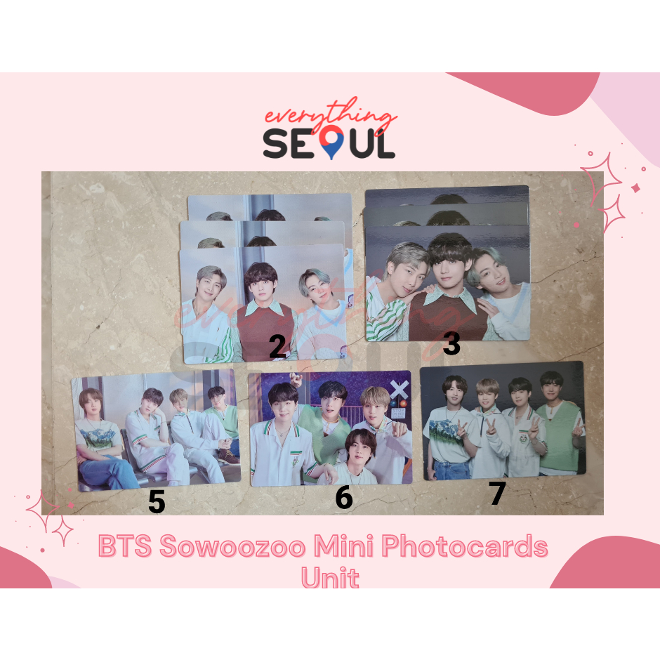BTS SOWOOZOO Mini Photocards (Unit) | Shopee Philippines