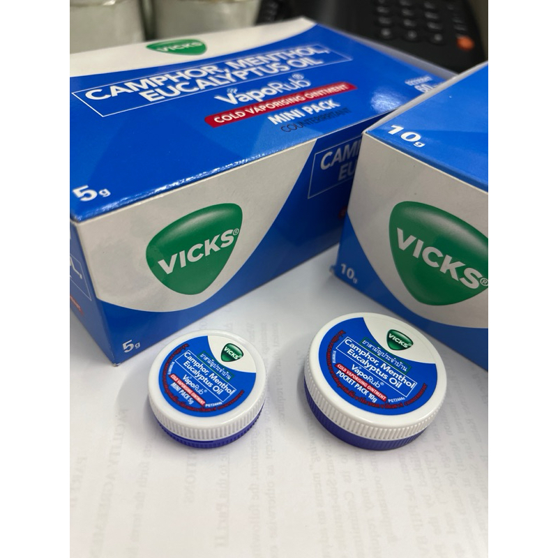 Vicks Vaporub 5g Or 10g Cold Vaporising Ointment | Shopee Philippines