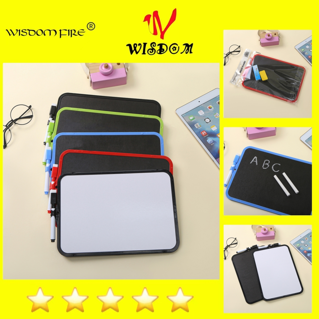 WISDOM WHITE & BLACK BOARD SCHOOL SUPPLIES/Giveaways | Shopee Philippines