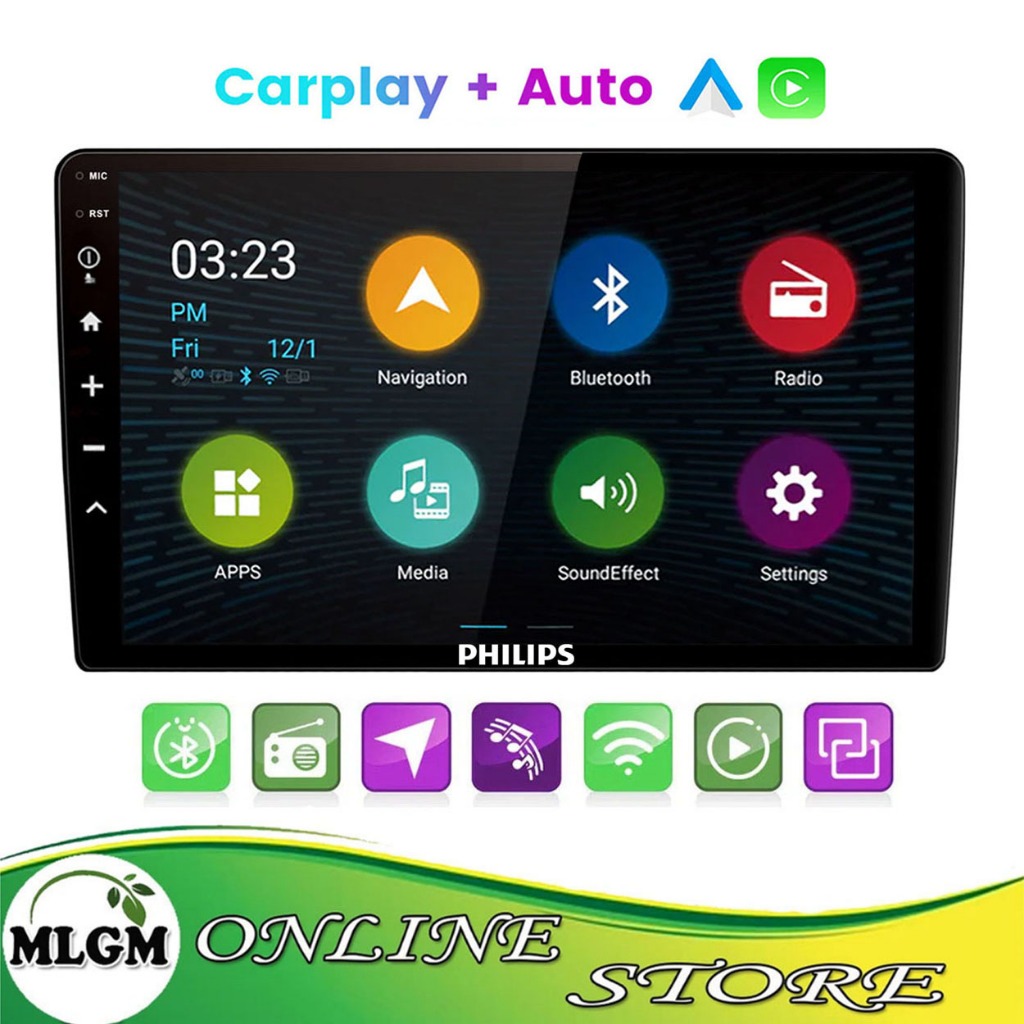 Philips [2+64G] TAC9209/93 Android Car Stereo Car Radio Carplay/Android  Auto Bluetooth WiFi GPS FM | Shopee Philippines