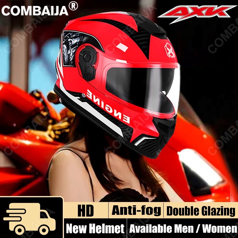 ICC Sticker AXK Original Helmet Full Face 5562cm Universal Dual Lens