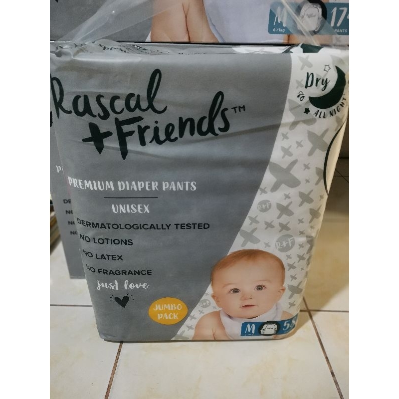 Rascal + Friends Diapers Pants Jumbo Pack - Medium, 58 pants
