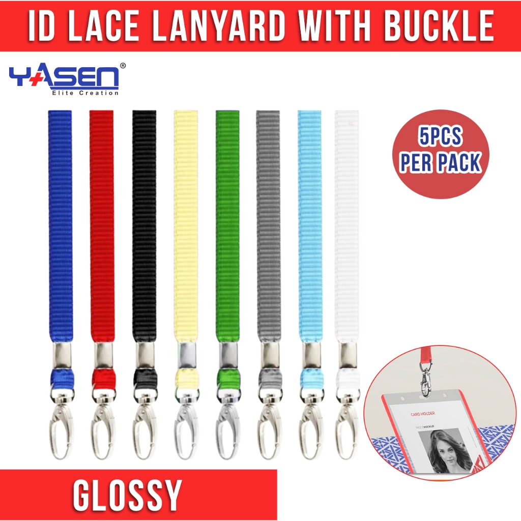 5pcs ID Lace Lanyard (Glossy) with Buckle