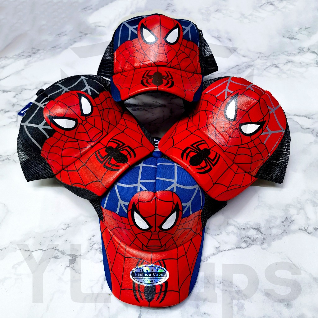 YL Caps Spider-man Net Caps for Kids Adjustable Baseball Caps fit for 4 ...